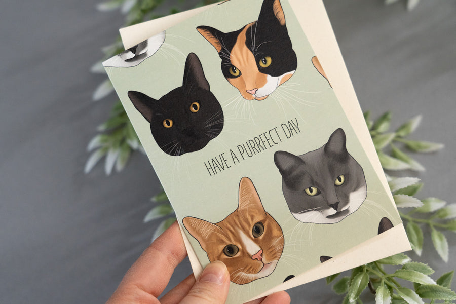 Cats Purrfect Day Card