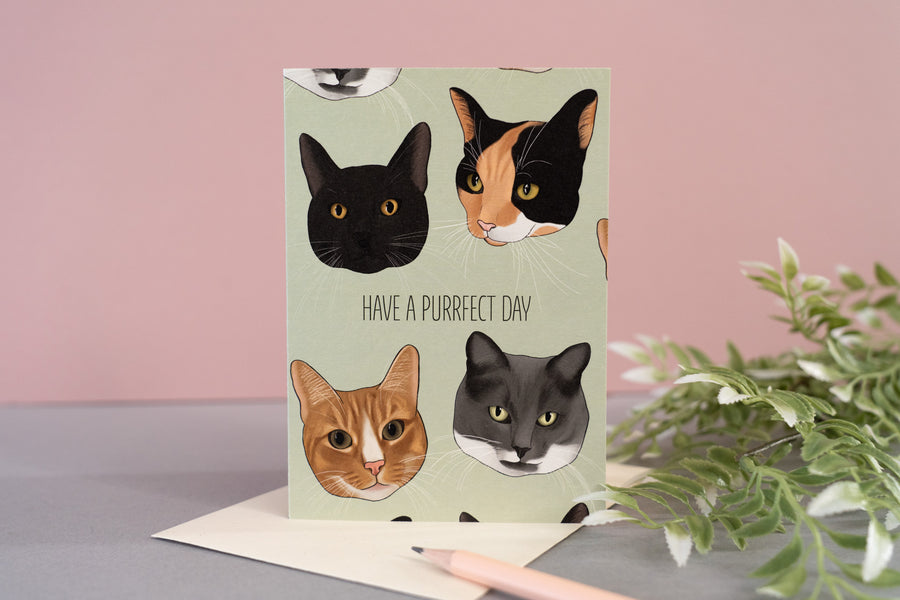 Cats Purrfect Day Card