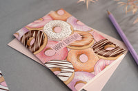 Doughnuts Birthday Card