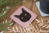 Black Cat Coaster