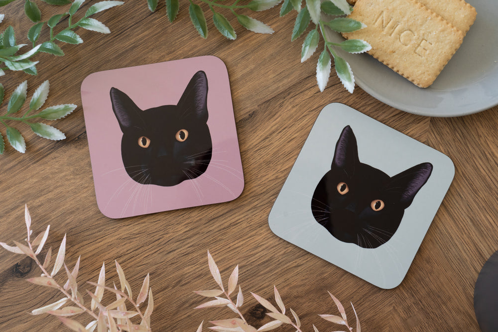 Black Cat Coaster