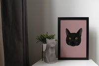 Black Cat Print