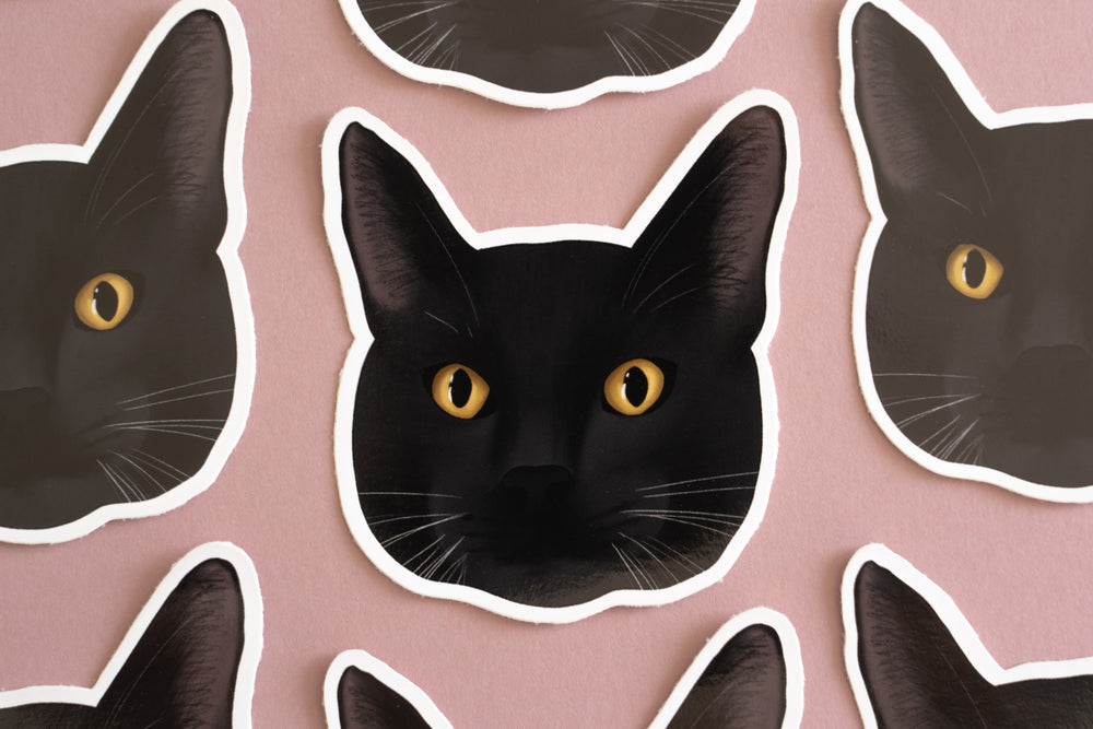 Black Cat Sticker