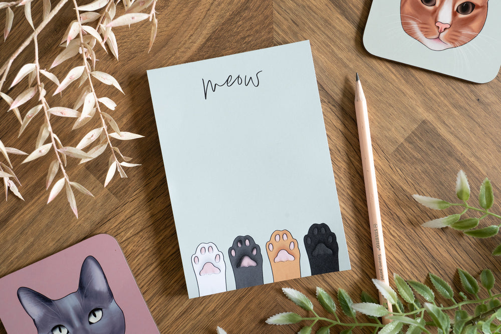 Cat Paws Notepad