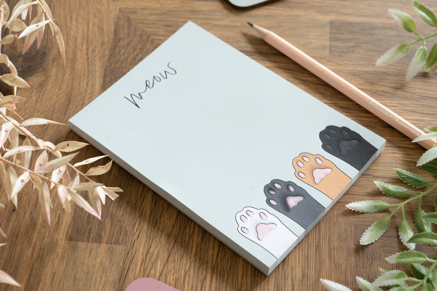 Cat Paws Notepad