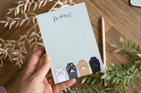 Cat Paws A6 Notepad