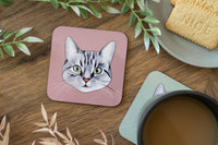 Grey Tabby Cat Coaster