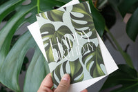 Happy Birthday Monstera Card