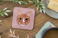 Orange Cat Coaster