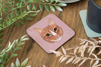 Orange Cat Coaster