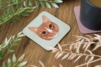 Orange Cat Coaster