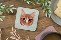 Orange Cat Coaster