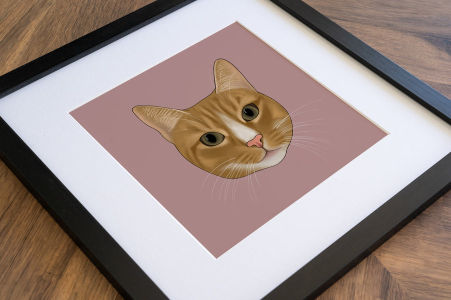 Orange Cat Art Print