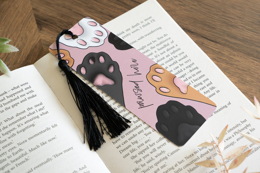 Pawsed Here Bookmark