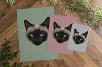 Siamese Pointed Cat Art Print