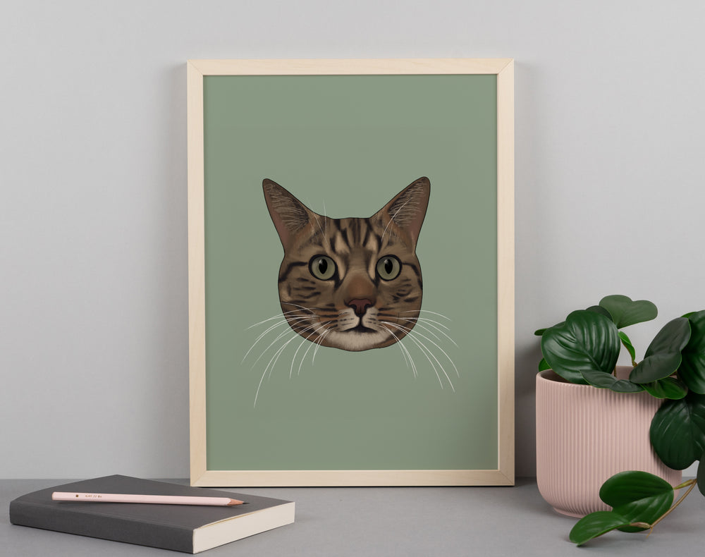 Tabby Cat Print