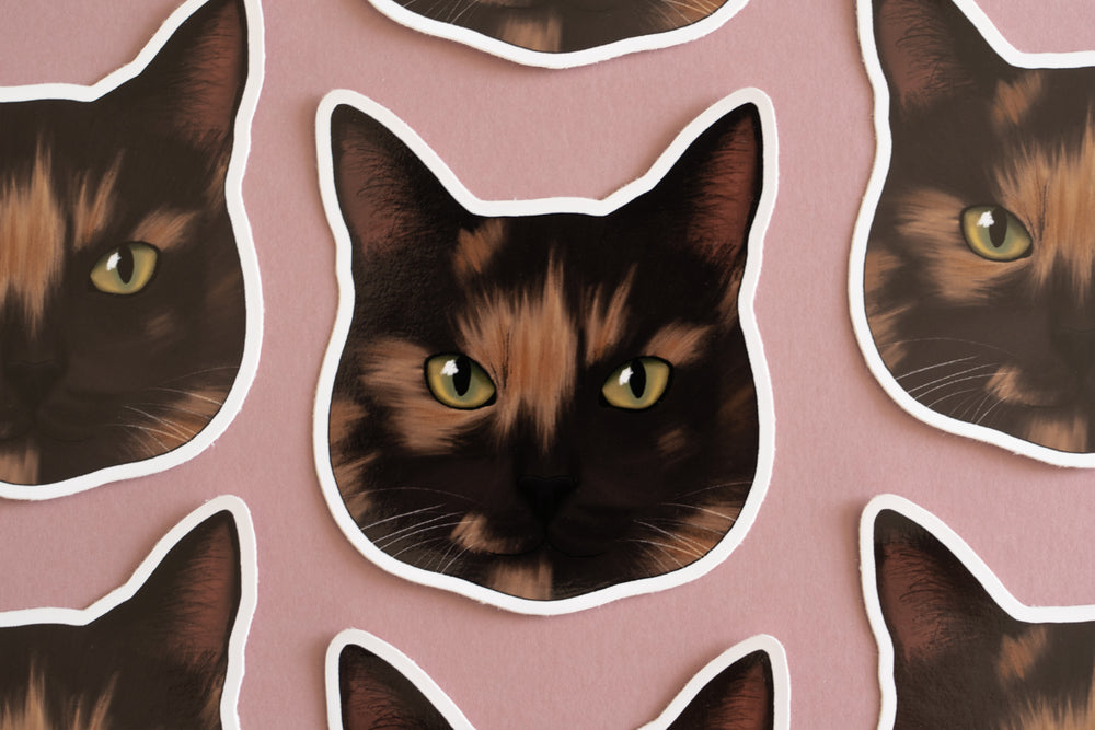 Tortoiseshell Cat Sticker