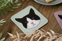 Black & White Cat Coaster