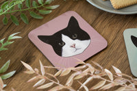 Black & White Cat Coaster