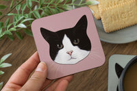 Black & White Cat Coaster