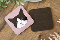 Black & White Cat Coaster