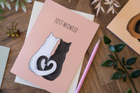 Just Meowied Cat Card