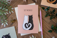 Just Meowied Cat Card