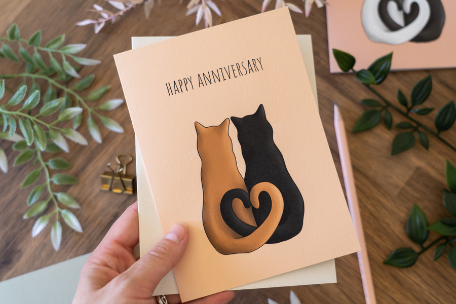 Happy Anniversary Cat Card