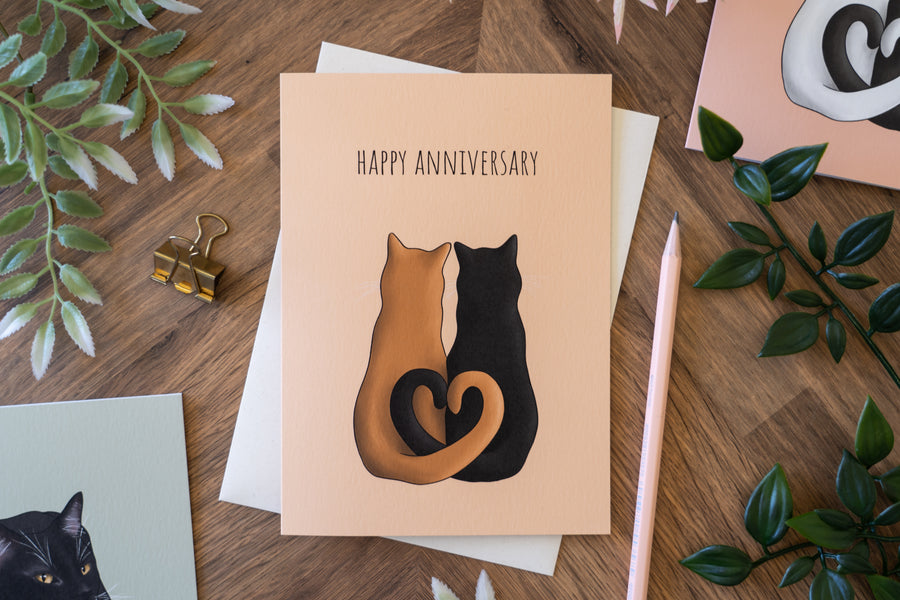 Happy Anniversary Cat Card