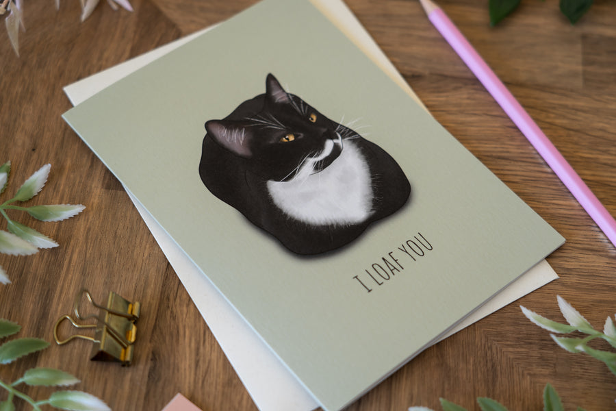 I Loaf You Cat Card