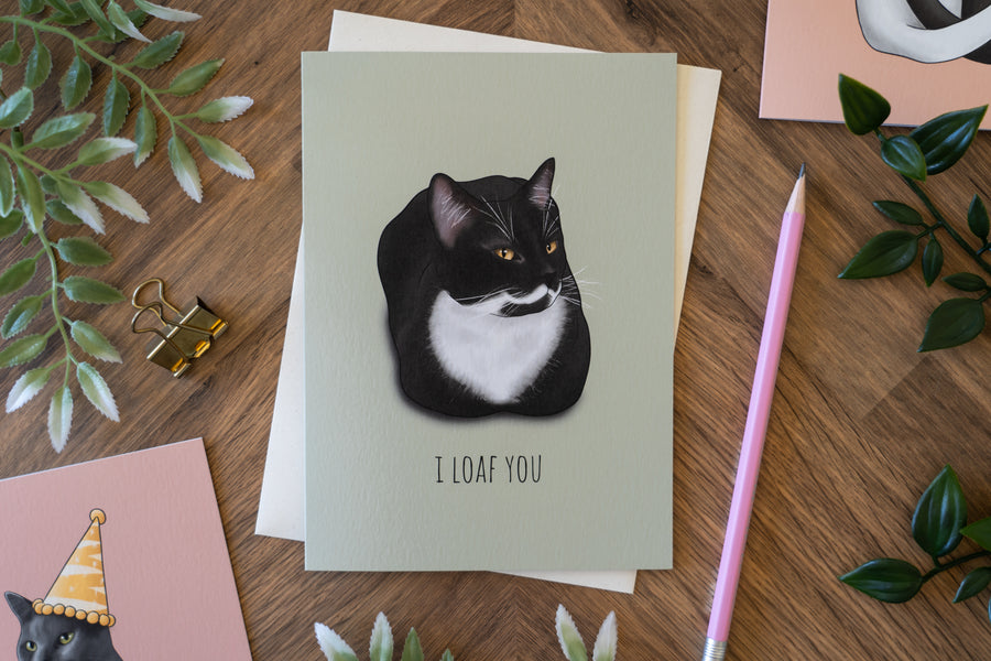 I Loaf You Cat Card