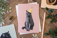 Party Hat Cat Birthday Card