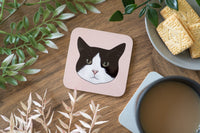 Cat Face Coasters Neutral