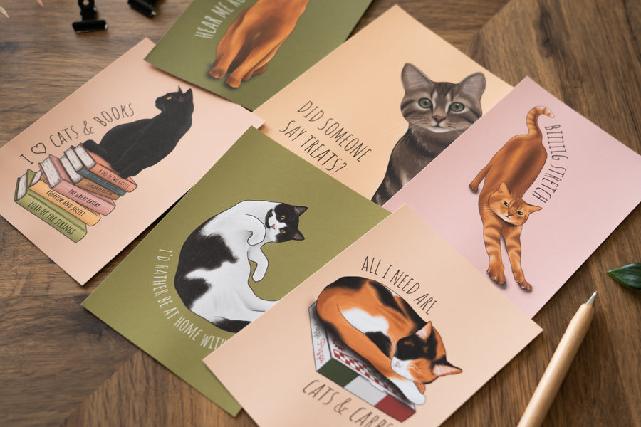 Cats Postcard Set