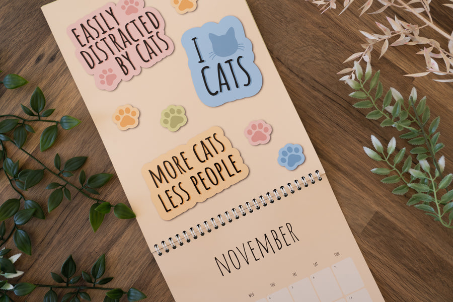Cat 2027 Calendar - Seconds