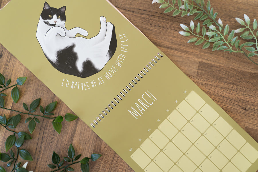 Cat 2027 Calendar - Seconds