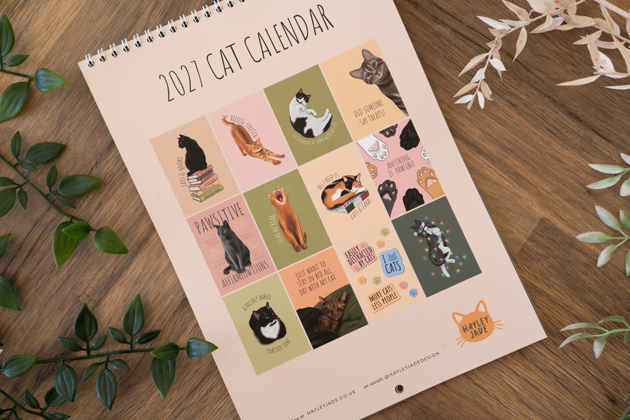 Cat 2027 Calendar - Seconds