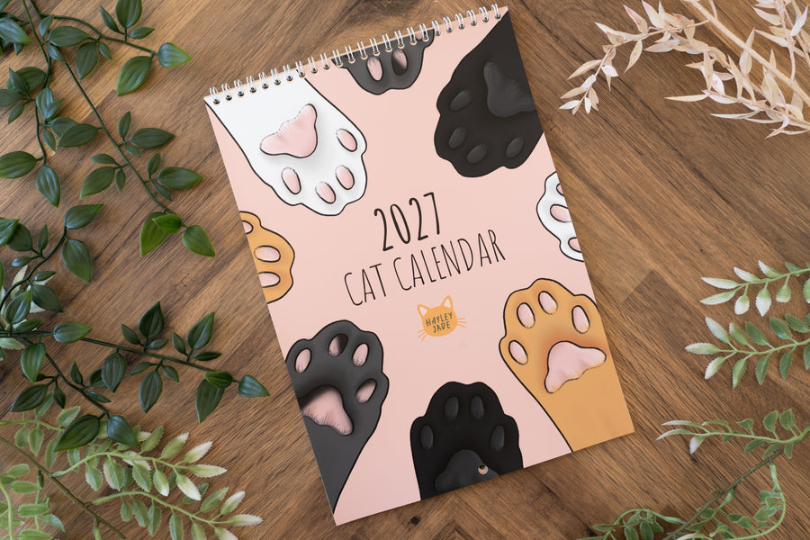 Cat 2027 Calendar - Seconds