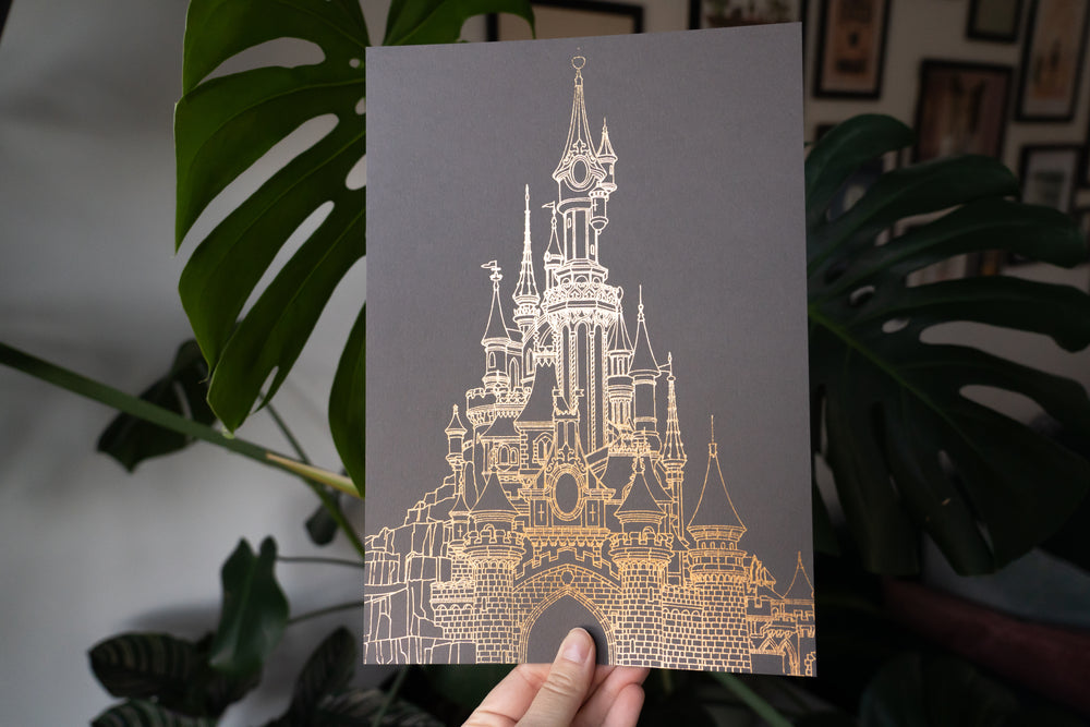 Castle Foil Print - Paris & Florida LIMITED DROP