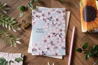 Happy Birthday Cherry Blossom Card