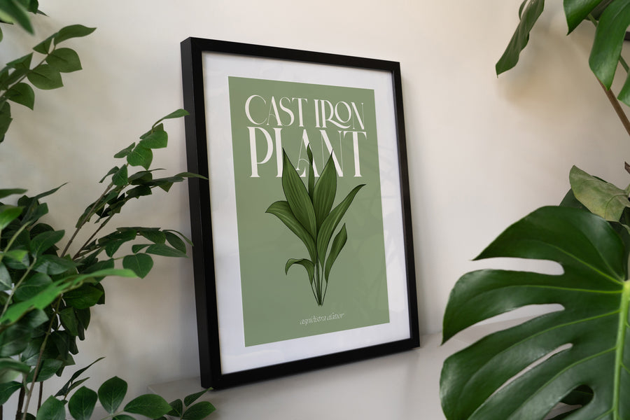 Cast Iron Houseplant Art Print