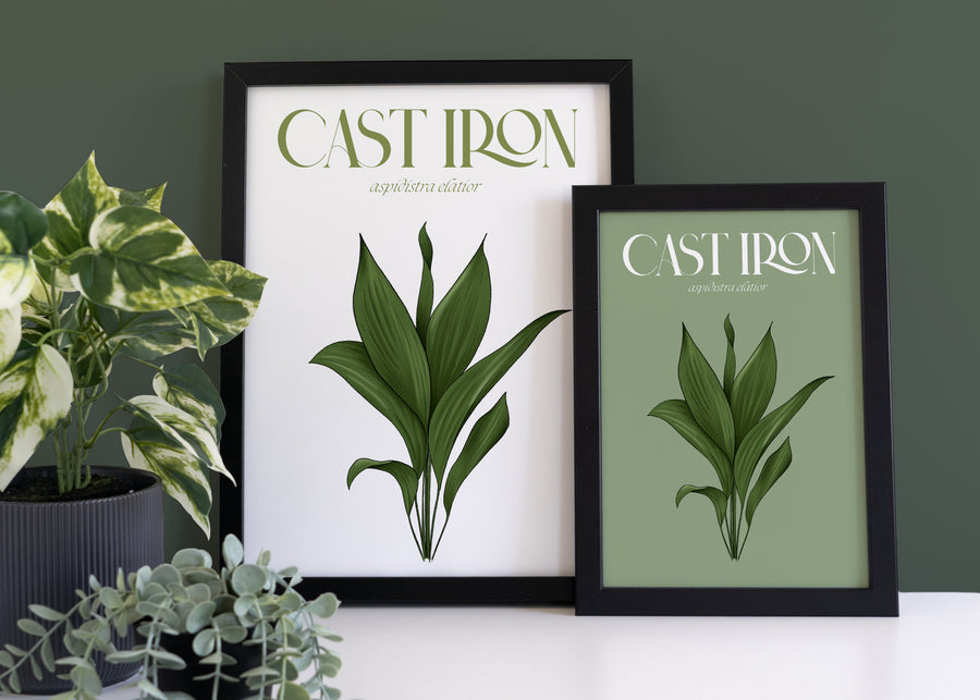 Cast Iron Houseplant Art Print