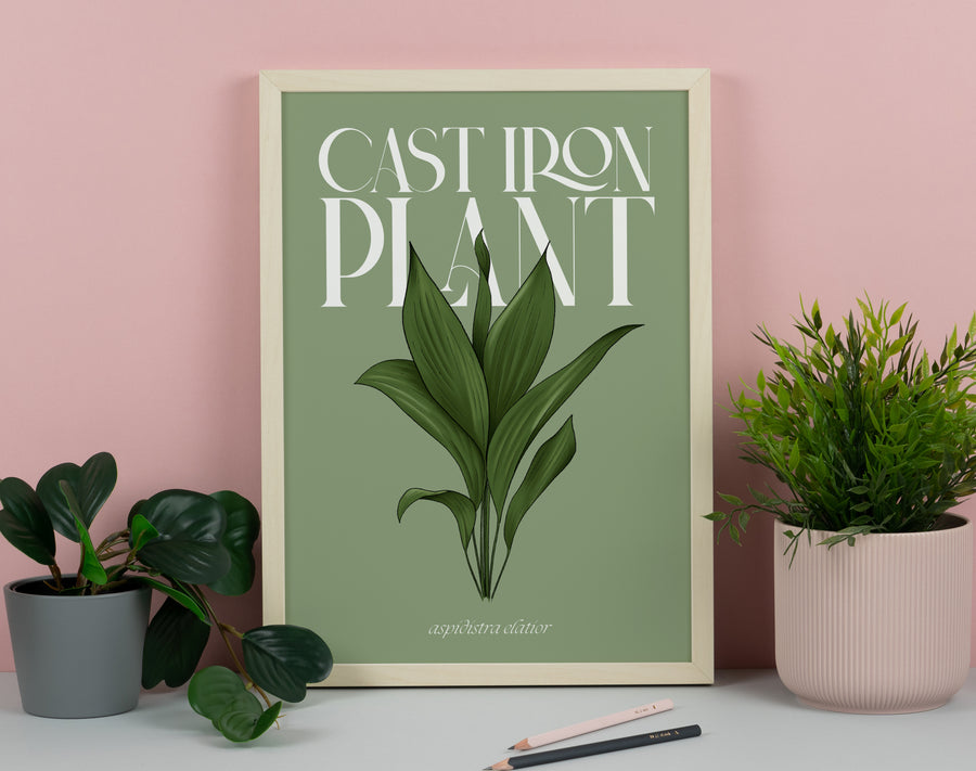 Cast Iron Houseplant Art Print