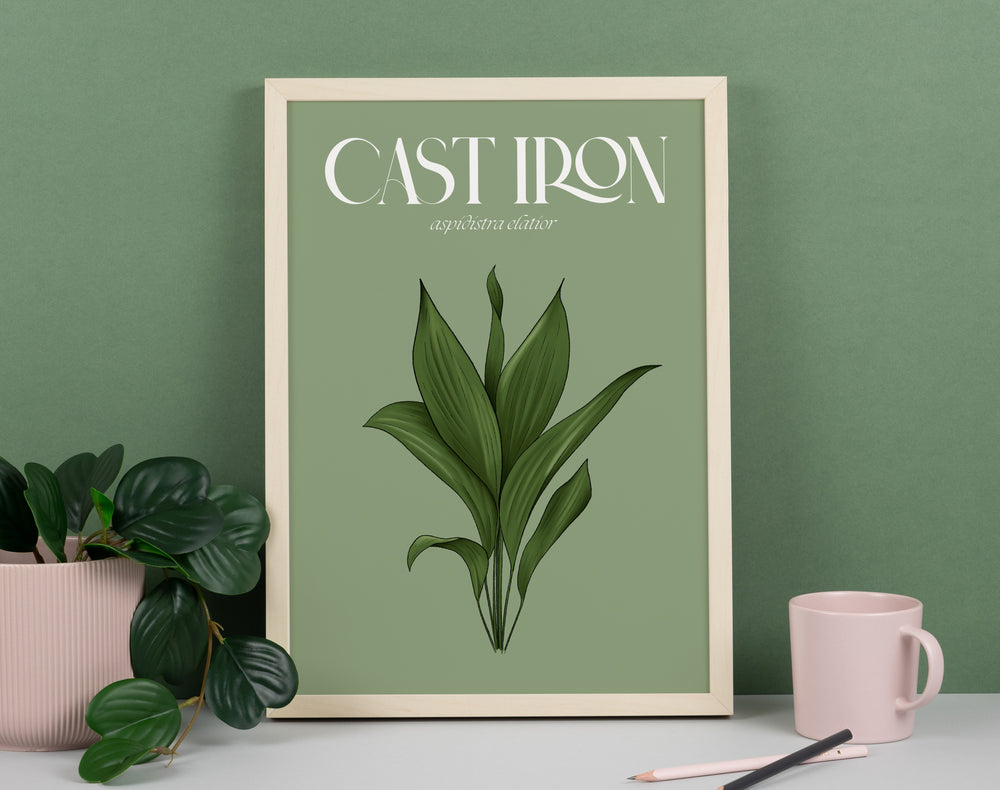 Cast Iron Houseplant Art Print