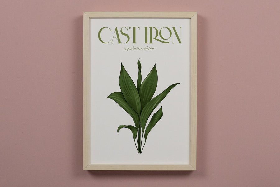 Cast Iron Houseplant Art Print