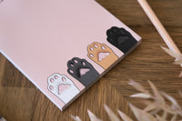Pink Cat Paws A6 Notepad