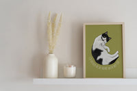 Home with my Cat Art Print