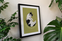 Home with my Cat Art Print