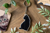 Black Cat Keychain