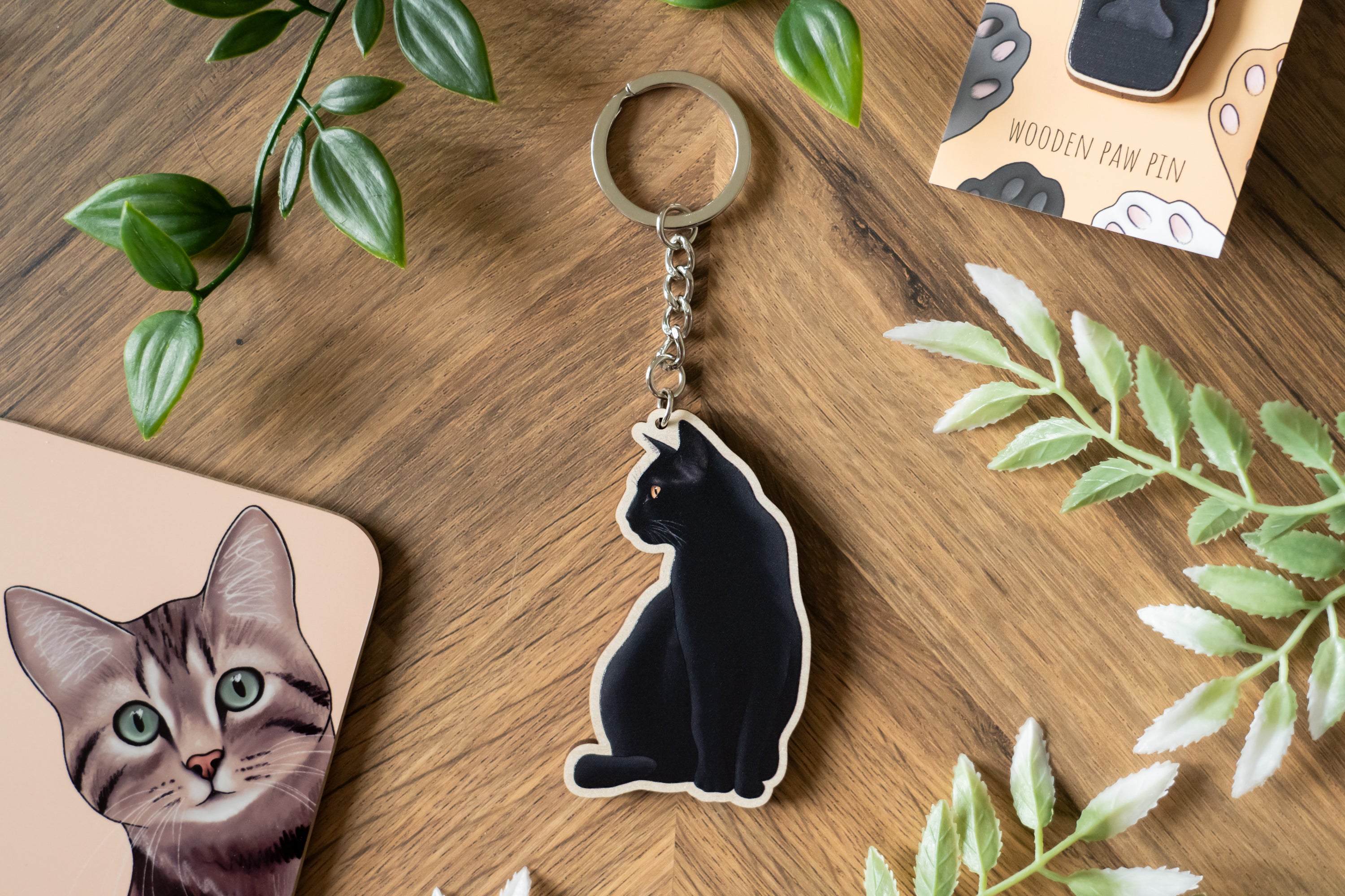 Black Cat Keychain – Hayley Jade Design Studio